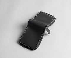 Handmade leather Mens Small biker wallet zipper billfold Chain Wallets for Men