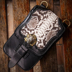 Handmade Mens Leather Belt Pouch Cases Waist Bag Hip Pack Belt Bag for Men