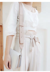 White Leather Women Chain Small Handbag Shoulder Bag For Women
