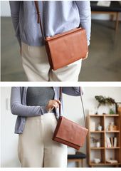 Stylish Leather Womens Slim Crossbody Bag Purse Cute Shoulder Bag for Women