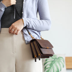Stylish LEATHER WOMEN Messenger SHOULDER BAG Cute Crossbody Purse FOR WOMEN