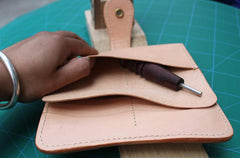 Handmade Leather Mens Long Wallet Cool Handmade Long Wallet for Men