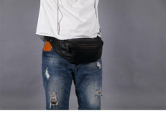 Leather Mens FANNY PACK MENS WAIST BAG HIP PACK BELT BAG FOR MEN