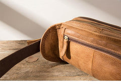 Leather Mens FANNY PACK MENS WAIST BAG HIP PACK BELT BAG FOR MEN