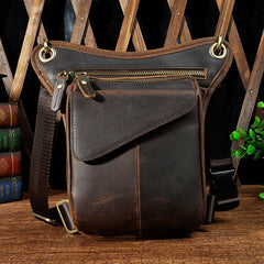 Leather Mens Small Belt Pouch Waist Bag BELT BAG Shoulder Bag For Men