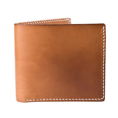 Cool Leather Mens Slim Small Wallets billfold Wallets Bifold for Men