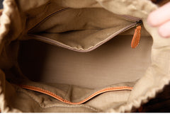 Leather Canvas Women Bucket Bag Shopper Bag Shoulder Bag For Women