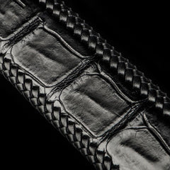 Handmade Black Leather Mens Belts Cool Leather Mens Belt for Men