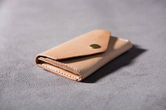Cool Leather Mens billfold Wallet Card Holder Small Card Slim Wallet for Men