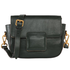 Stylish LEATHER WOMEN Saddle Messenger SHOULDER BAG Crossbody Purse FOR WOMEN