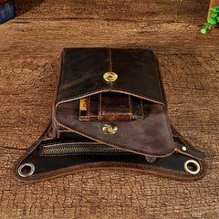 Leather Mens Small Belt Pouch Waist Bag BELT BAG Shoulder Bag For Men