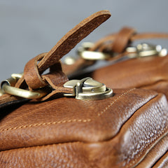 Cool leather men Camera bag messenger bags vintage shoulder bag for men - EverHandmade