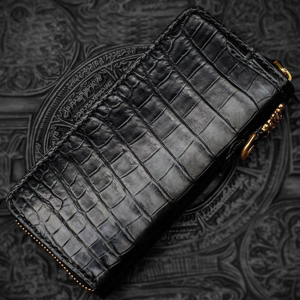 Handmade Leather Tibetan Mens Biker Chain Wallet Cool Wallet Long Chain Wallets CJ15881025