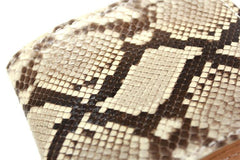 [On Sale] Handmade Cool Mens Snake Skin Bifold Small Wallet Slim billfold Wallet for Men