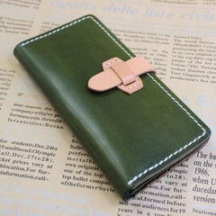 Handmade Leather Womens Vintage Long Wallet Cute Long Wallet for Women