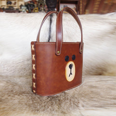 Cute Bear LEATHER WOMEN Bucket Bag Handbag SHOULDER Shopper BAG Purse FOR WOMEN