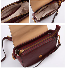 Stylish LEATHER WOMEN Saddle Messenger SHOULDER BAG Crossbody Purse FOR WOMEN