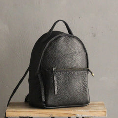 Mini LEATHER WOMEN Small Backpack Purses Cute Vintage School Backpacks FOR WOMEN