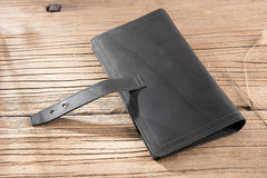 Cool Leather Mens Travel Long Wallet Passport Leather Wallet Long Wallet for Men