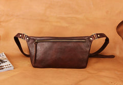 Leather Mens FANNY PACK MENS WAIST BAG HIP PACK BELT BAG FOR MEN