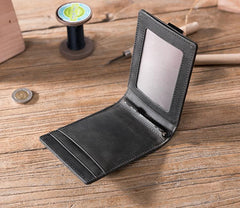 Leather Mens Cool billfold Wallets Card Holder Small Card Slim Wallets for Men