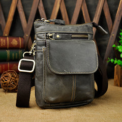Small Leather Mens Belt Pouch Waist Bag Shoulder Bag BELT BAG For Men