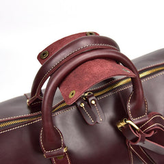 Cool Leather Mens Weekender Bag Travel Bags Duffle Bags Holdall Bags for men