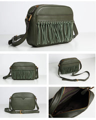 Cute Leather Womens Small Tassels Crossbody Bag Purse Cute Shoulder Bag for Women