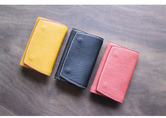 Cute LEATHER Womens Small Key Wallet Card Wallet Leather Key Wallet FOR Women