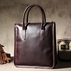 Leather Mens Coffee Handbag Briefcase Shoulder Bag Work Bag Business Bag for men