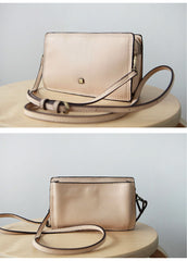 Cute Leather Womens Small Box Crossbody Bag Purse Zipper Shoulder Bag for Women