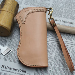 Handmade Leather Mens Biker Chain Wallet Cool Long Biker Wallet with Chain