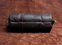 Genuine Leather Mens Barrel Bag Cool Weekender Bag Travel Bag Duffle Bags Overnight Bag Holdall Bag for men