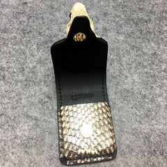 Cool Mens Leather Snake Zippo Lighter Cases with Loop Zippo lighter Holder with clips