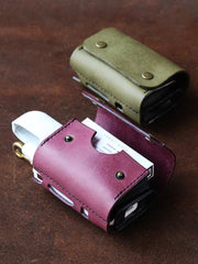 Cool Leather Mens IQOS Cigarette Case With Belt Clip IQOS Holder Belt Loop for Men