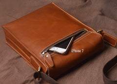 Cool leather mens messenger bag vintage Side Bag shoulder bag for men