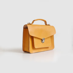 Handmade Womens Leather shoulder bag Satchel Bag School Bag for women