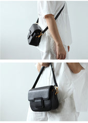 Stylish LEATHER WOMEN Saddle Messenger SHOULDER BAG Crossbody Purse FOR WOMEN