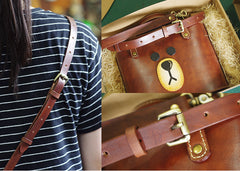 Cute Bear LEATHER WOMEN Bucket Bag Handbag SHOULDER Shopper BAG Purse FOR WOMEN