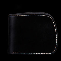 Handmade Leather Bifold Mens Small Wallet Cool Slim Wallet billfold Wallet for Men