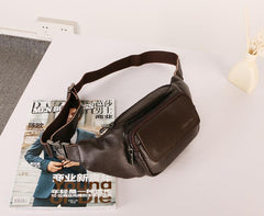 Leather Mens FANNY PACK MENS WAIST BAG HIP PACK BELT BAG FOR MEN