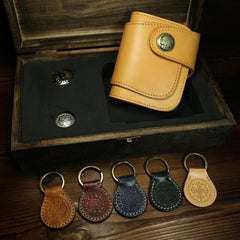 Handmade Leather Biker Wallet Mens Cool Chain Wallet Trucker Wallet with Chain