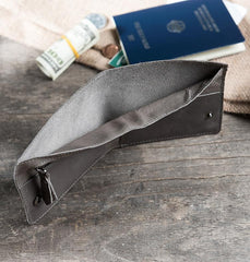 Cool Leather Mens Slim Small Wallet Men billfold Bifold Wallets for Men