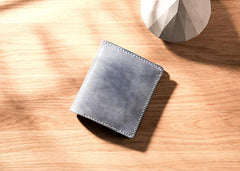 Cool Leather Mens billfold Leather Wallets Men Small Bifold Wallets for Men