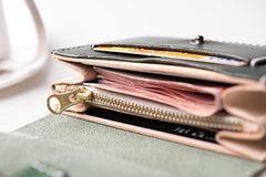 Handmade Leather Mens Cool billfold Wallet Card Holder Small Card Wallets for Men Women