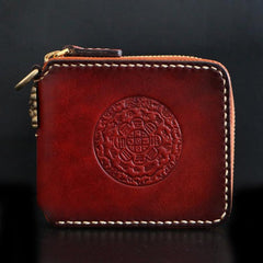 Handmade Leather Mens Biker Chain Wallet Cool Leather Wallets Small Chain Wallets for Men
