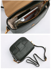 Stylish LEATHER WOMEN Saddle Messenger SHOULDER BAG Crossbody Purse FOR WOMEN