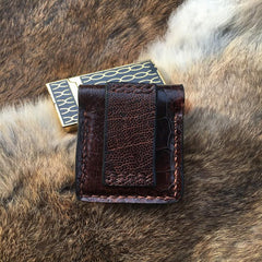 Cool Mens Leather Zippo Lighter Case Zippo lighter Holder with Belt Clip Loop