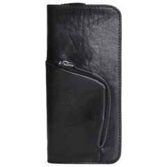Cool leather mens long wallet vintage zipper long wallet clutch wallet for men