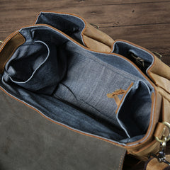 Cool leather men Camera bag messenger bags vintage shoulder bag for men - EverHandmade
